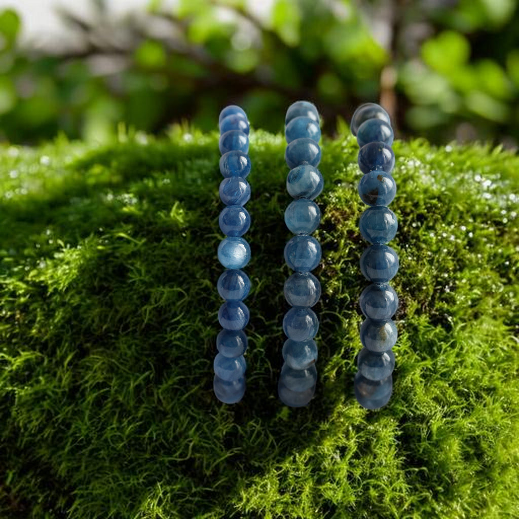 Bracelet Élastique en Cyanite (Kyanite) – Pierre d’Harmonie et d’Équilibre
