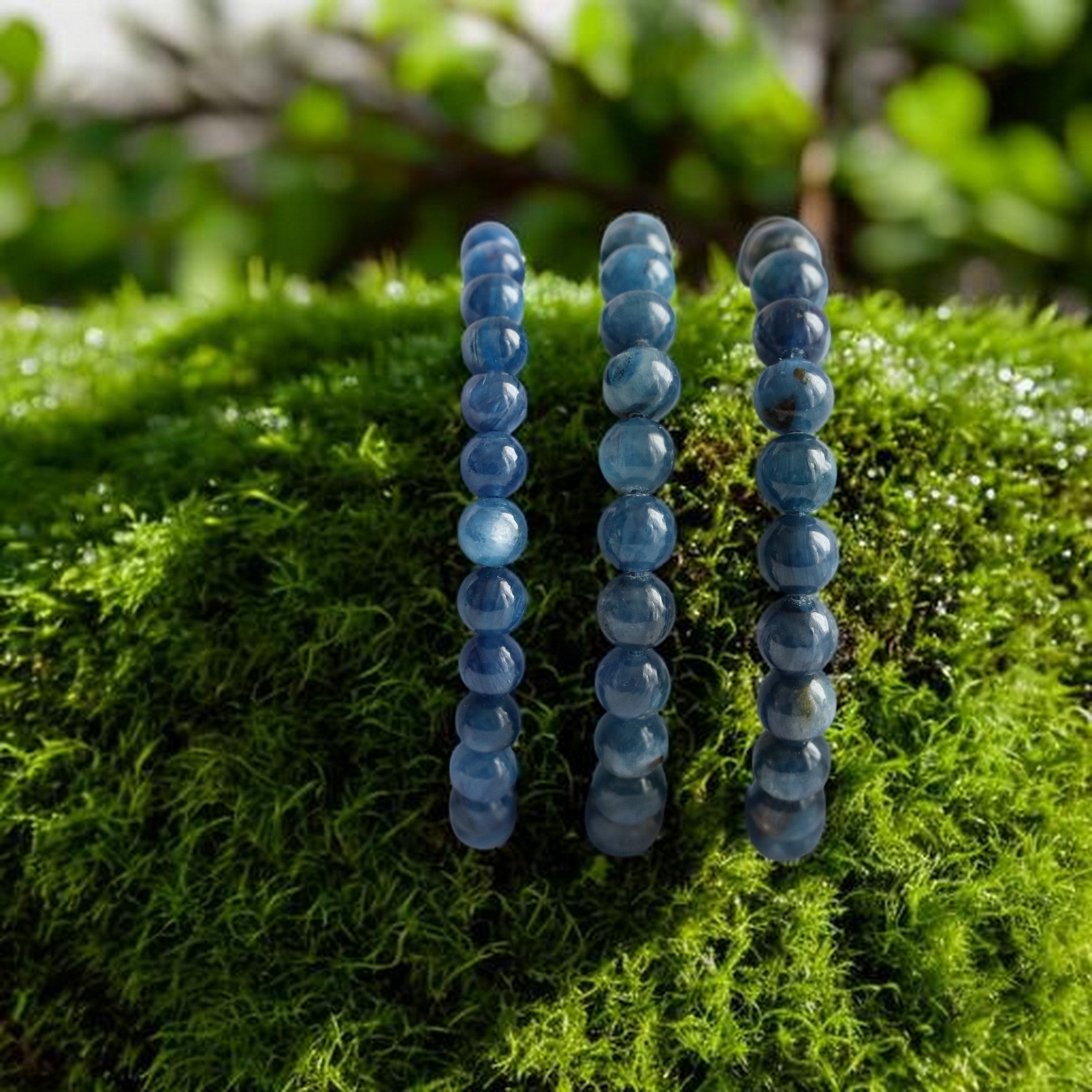 Bracelet Élastique en Cyanite (Kyanite) – Pierre d’Harmonie et d’Équilibre