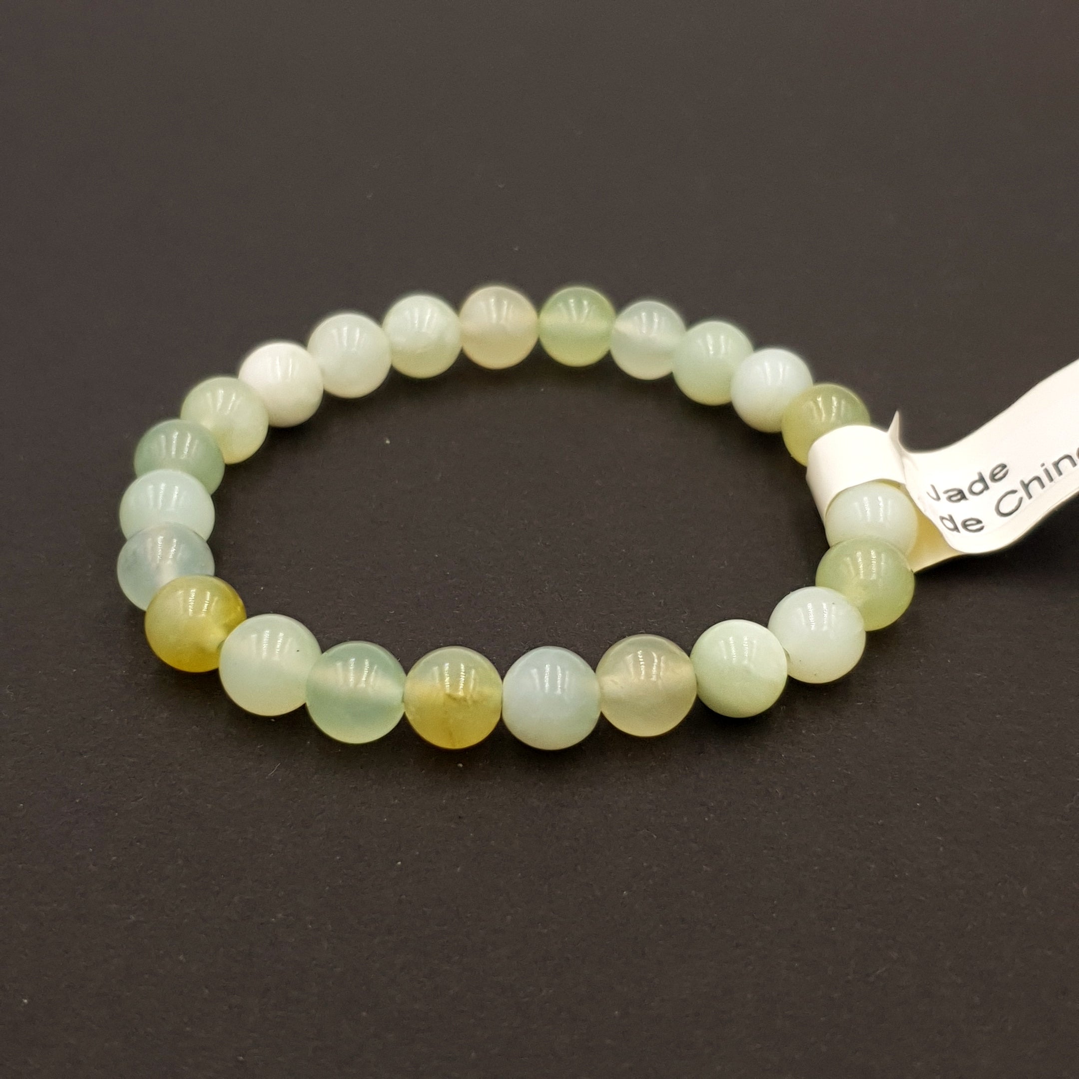 Bracelet Jade de Chine | Pierre authentique Verte Sérénité Équilibre