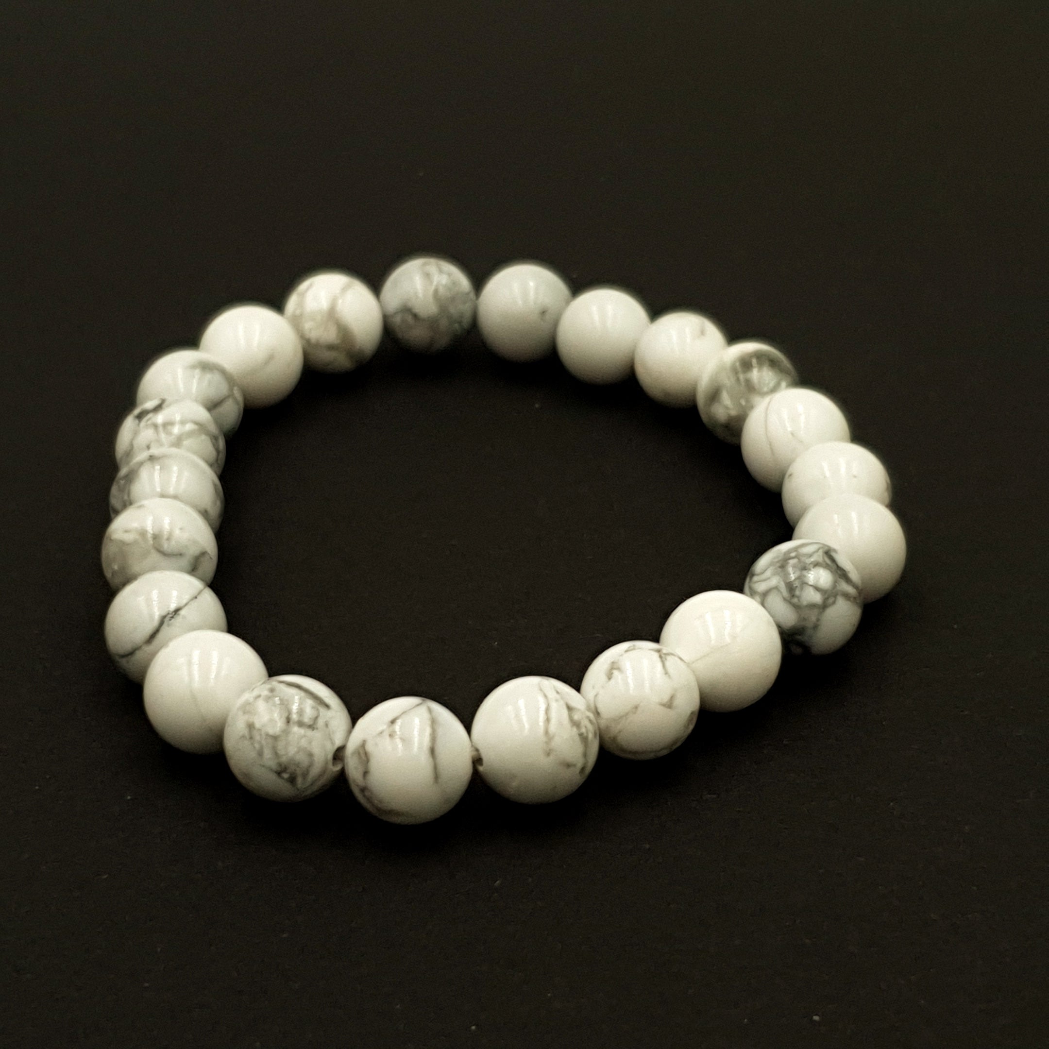 Bracelet Howlite | Pierre authentique Calme Sérénité Patience