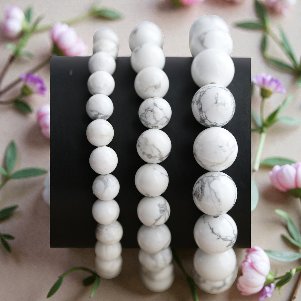 Bracelet Howlite | Pierre authentique Calme Sérénité Patience