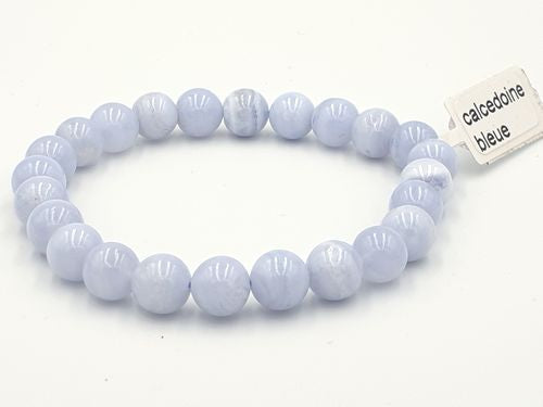 Bracelet Calcédoine Bleue | Pierre de Communication Douceur