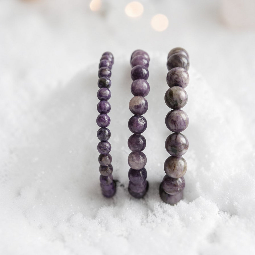 Bracelet en Charoïte – Pierre de Sérénité et d’Intuition
