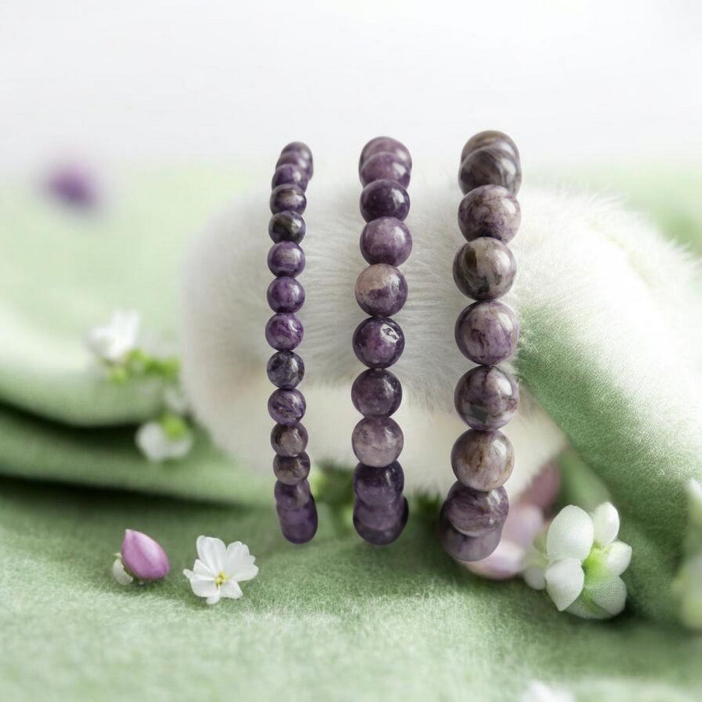 Bracelet en Charoïte – Pierre de Sérénité et d’Intuition