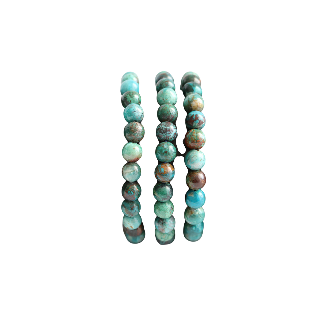 Bracelet Chrysocolle Élastique – Pierre Apaisement & Expression Émotionnelle
