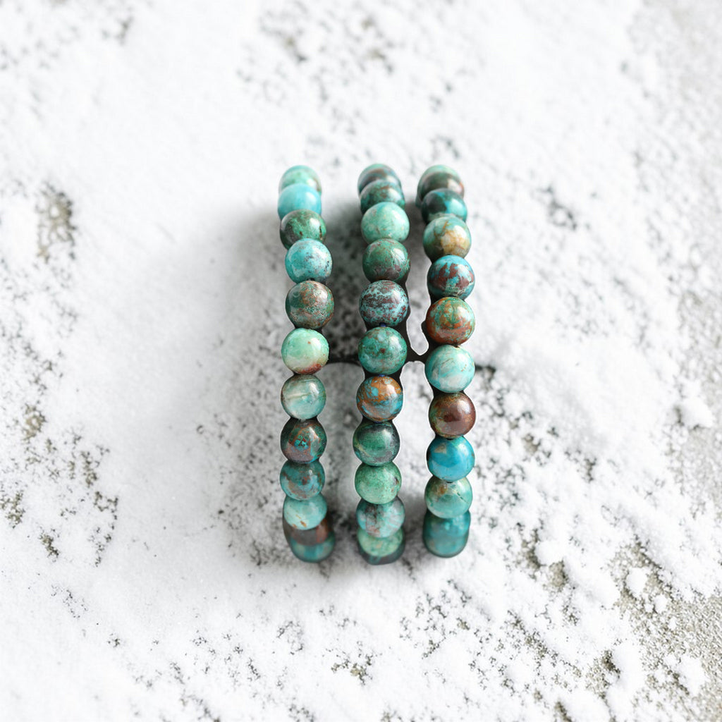 Bracelet Chrysocolle Élastique – Pierre Apaisement & Expression Émotionnelle