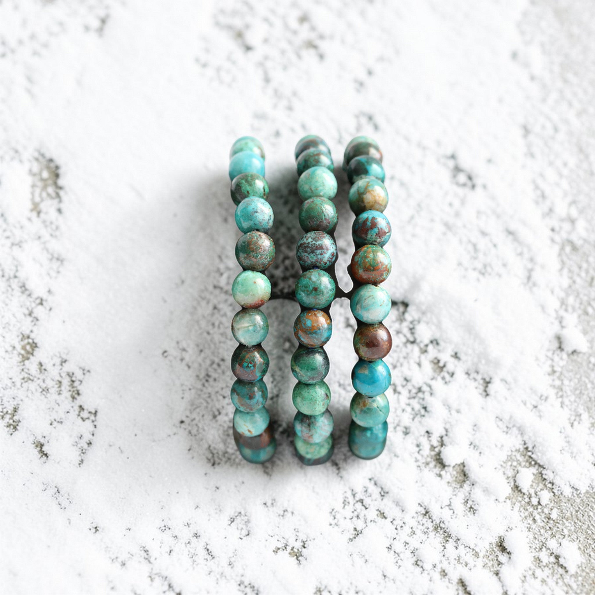 Bracelet Chrysocolle Élastique – Pierre Apaisement & Expression Émotionnelle
