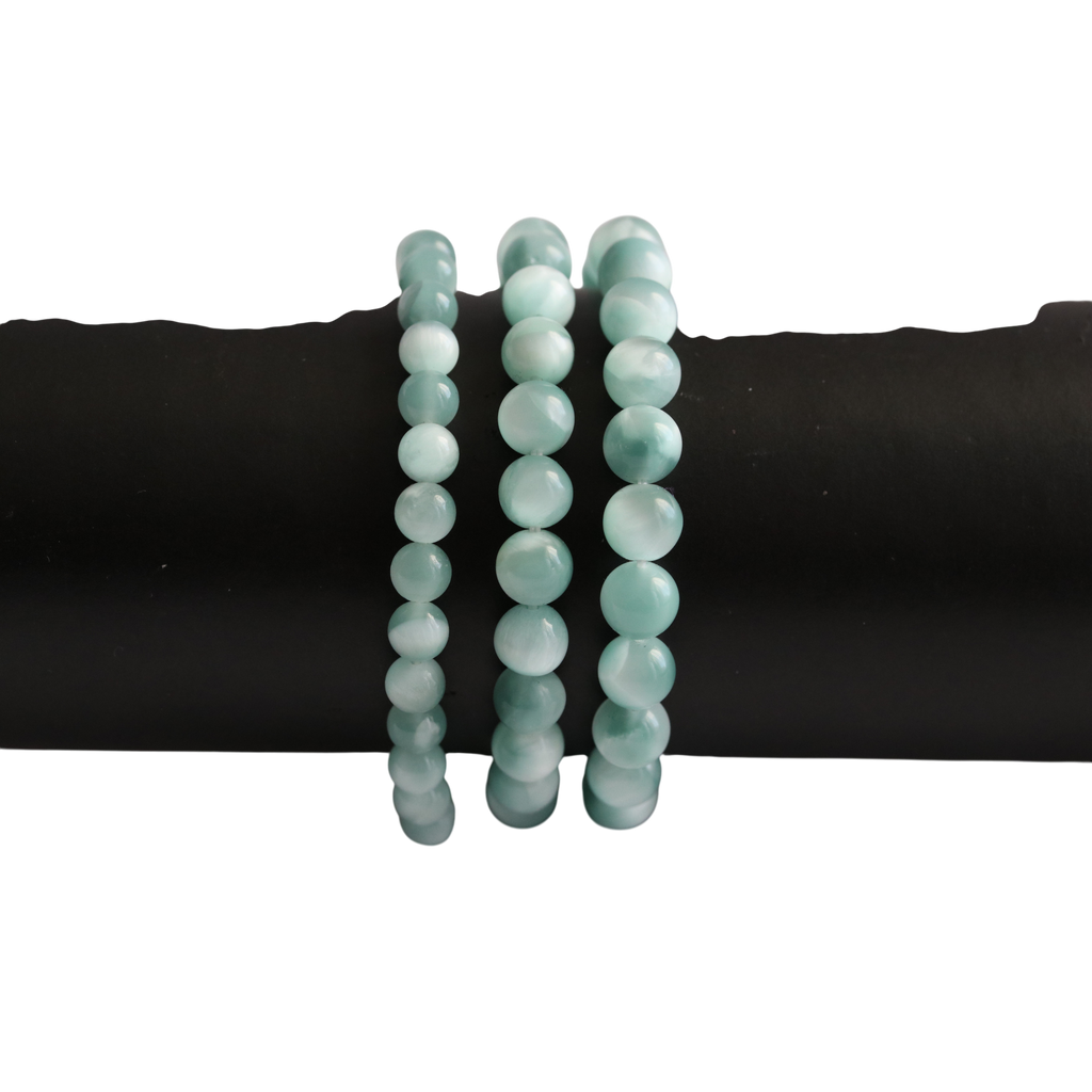 Bracelet Garniérite (Pierre de Lune Verte) – Harmonie & Renouveau du Cœur