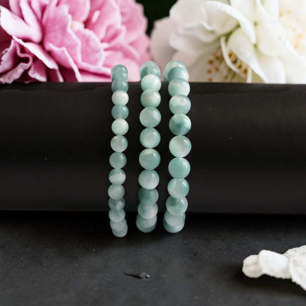 Bracelet Garniérite (Pierre de Lune Verte) – Harmonie & Renouveau du Cœur
