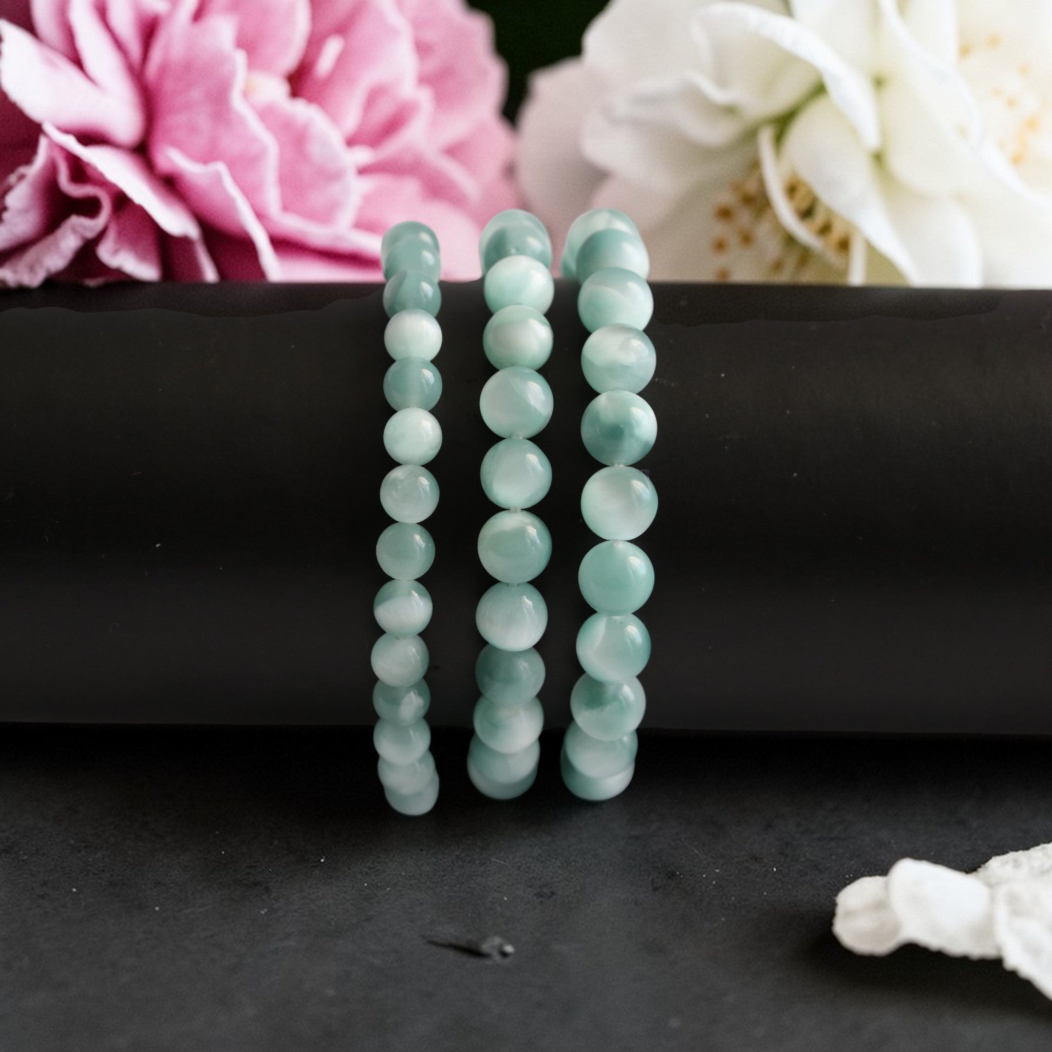 Bracelet Garniérite (Pierre de Lune Verte) – Harmonie & Renouveau du Cœur