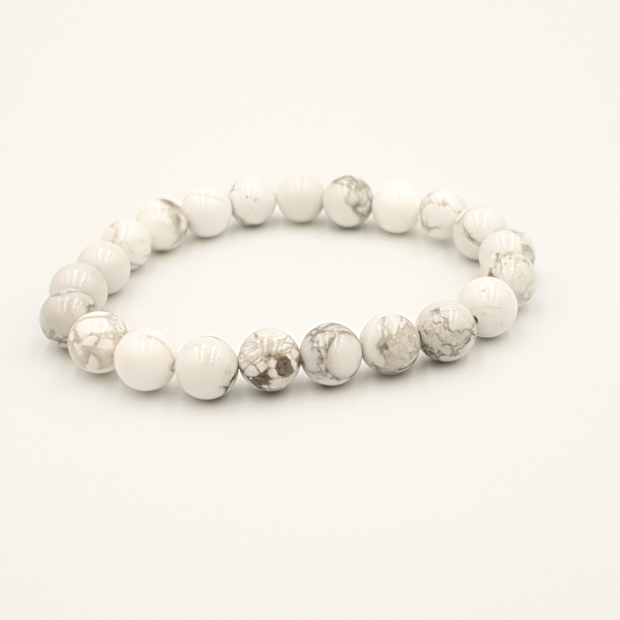 Bracelet Howlite | Pierre authentique Calme Sérénité Patience