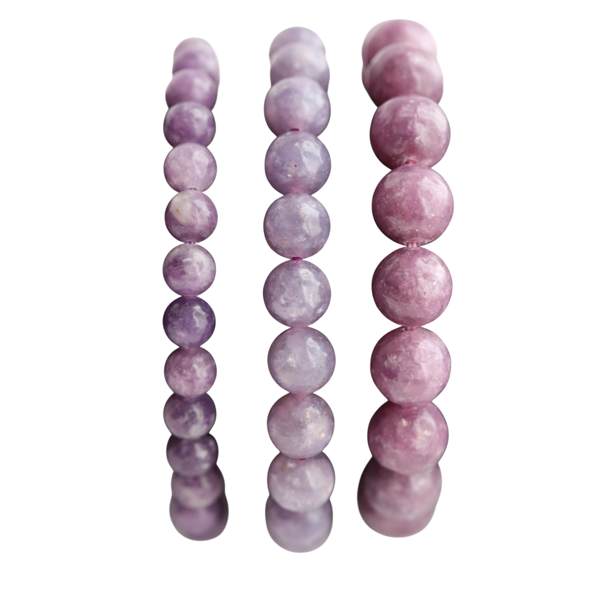 Bracelet Lépidolite en Pierre – Bracelet Élastique Anti-Stress & Sérénité