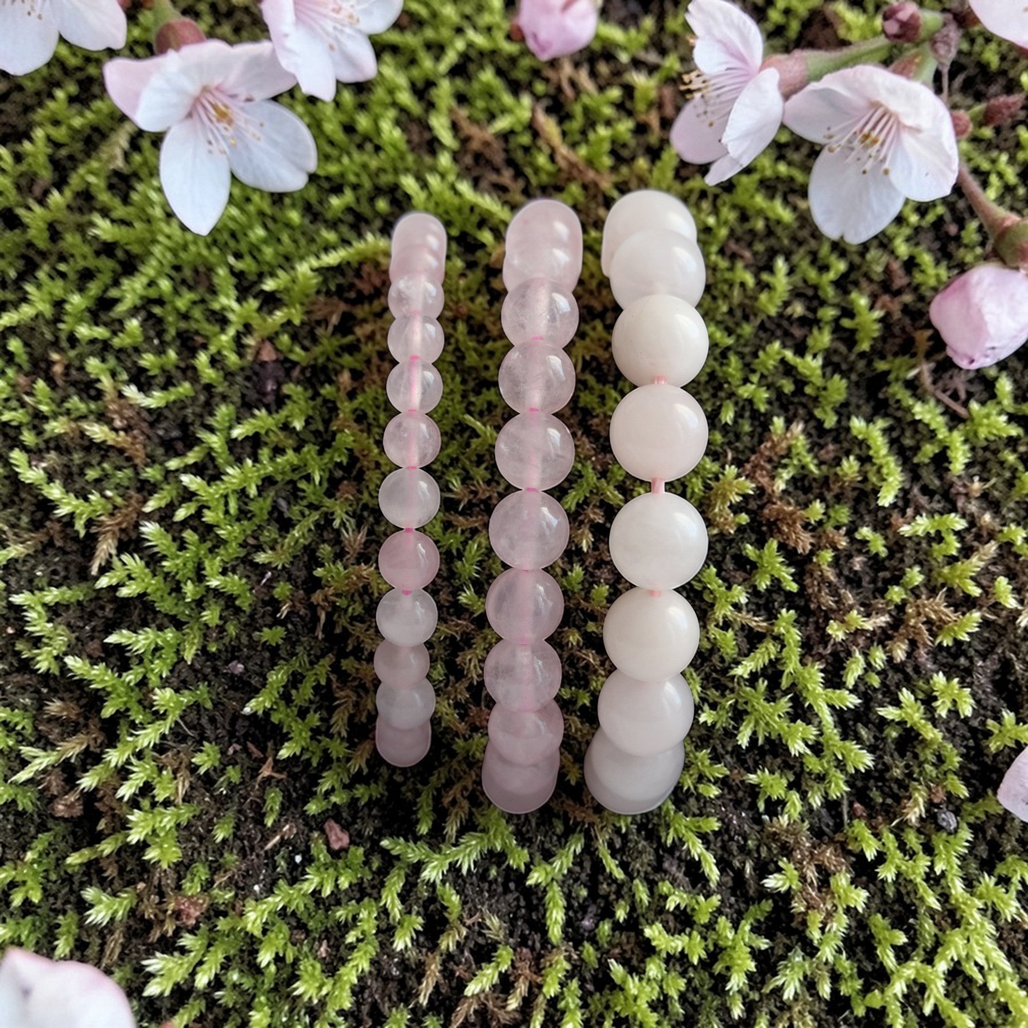 Bracelet Quartz Rose – Bracelet Élastique Pierre de l’Amour