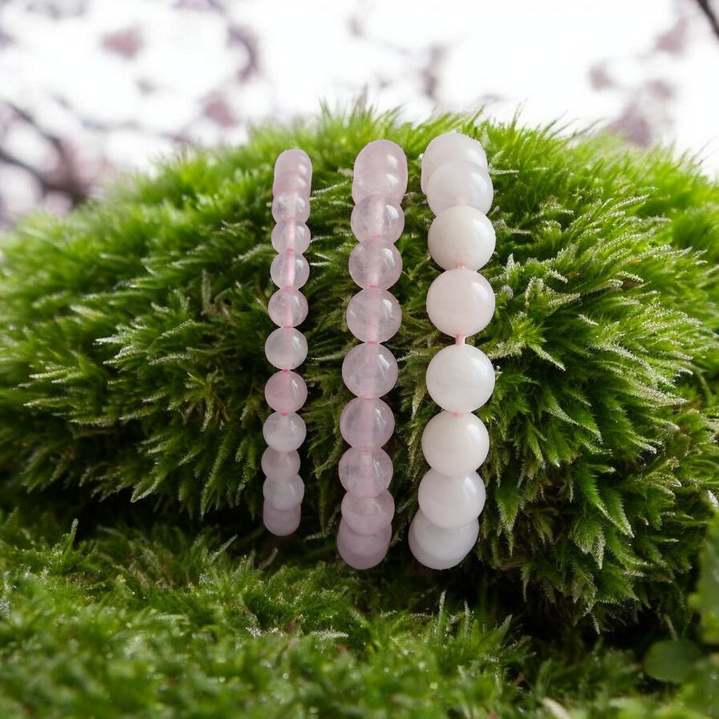 Bracelet Quartz Rose – Bracelet Élastique Pierre de l’Amour
