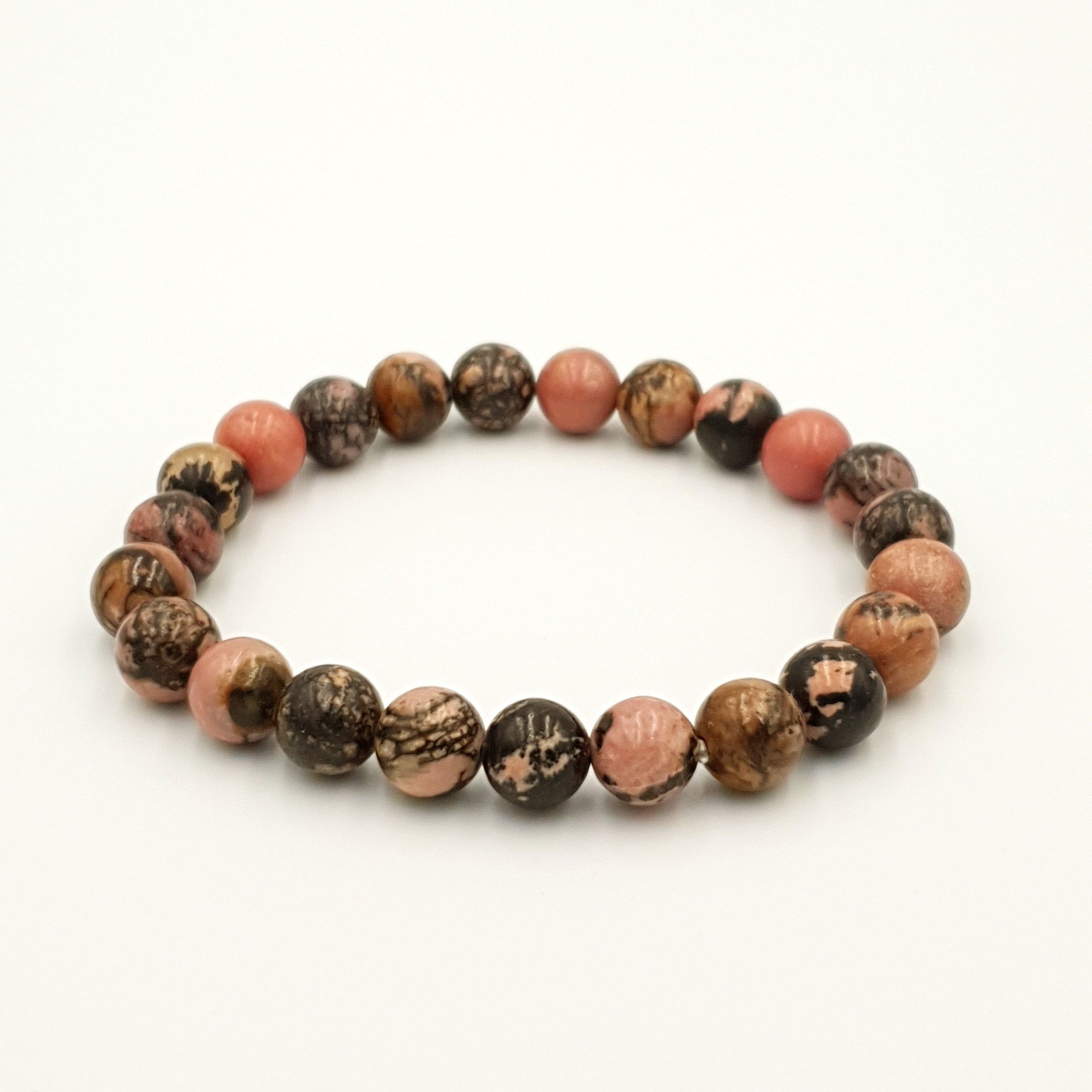 Bracelet Rhodonite | Pierre authentique Rose Équilibre Compassion