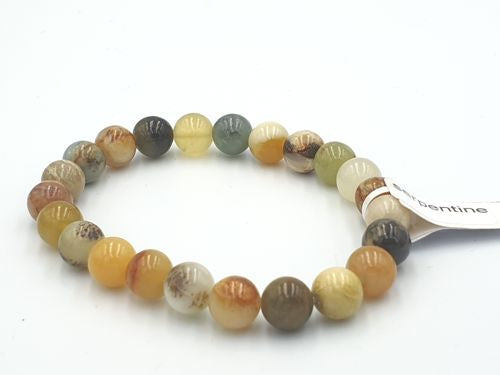 Bracelet Serpentine | Pierre authentique Verte Apaisement Harmonie