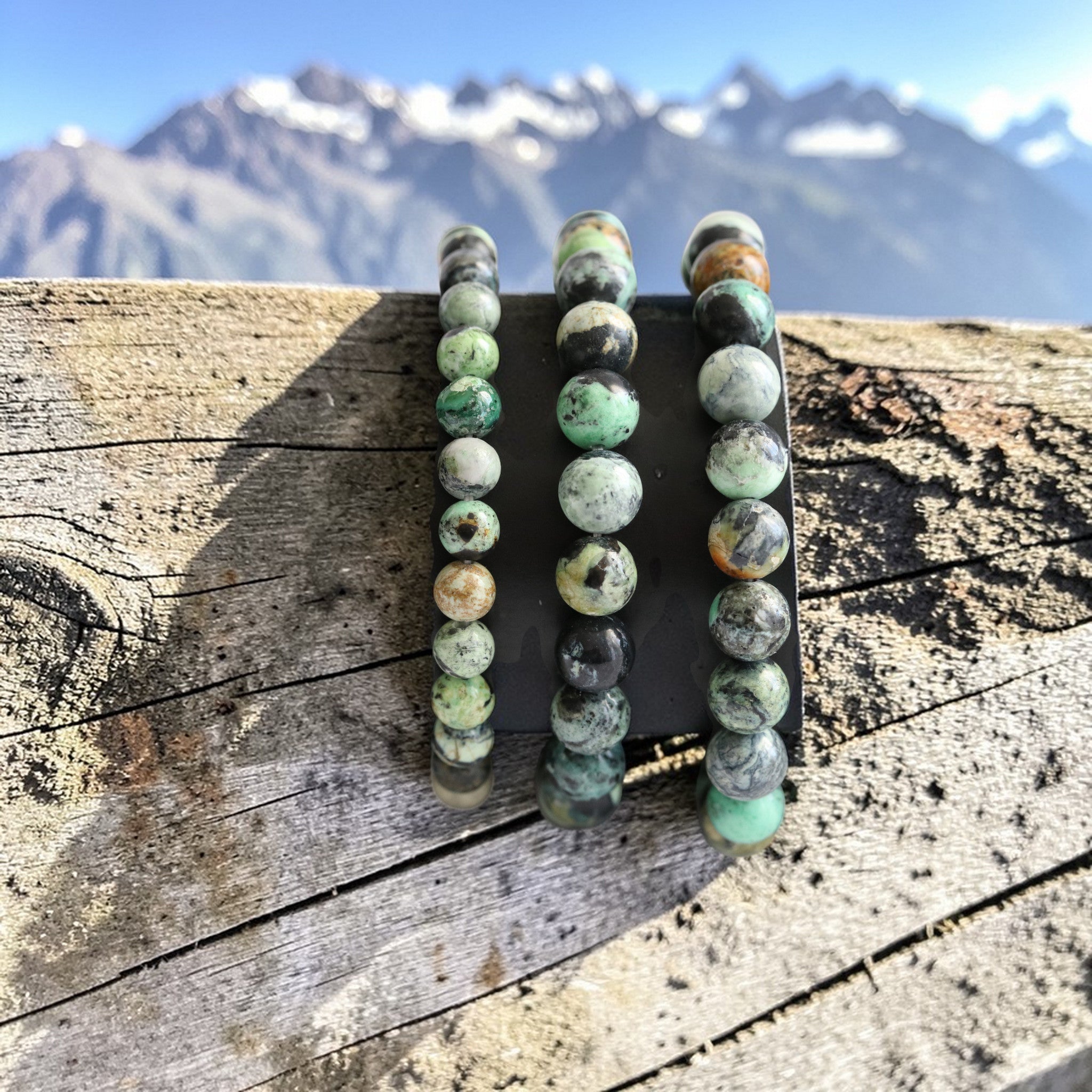 Bracelet Élastique en Variscite – Pierre d’Apaisement et d’Harmonie