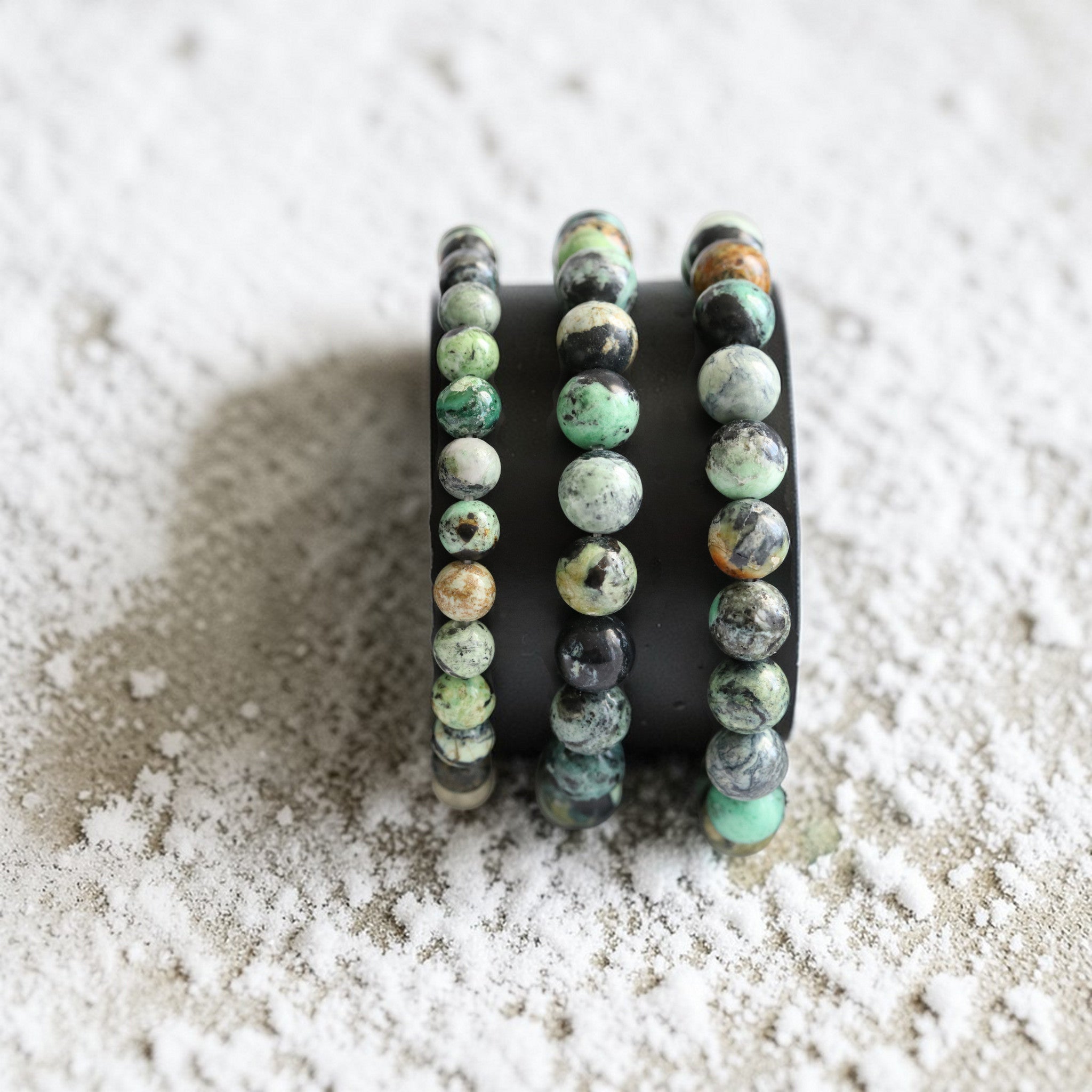 Bracelet Élastique en Variscite – Pierre d’Apaisement et d’Harmonie