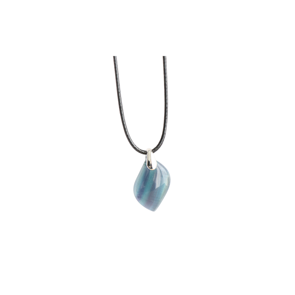 Pendentif Fluorine Fluorite – Collier Pierre Clarté Mentale & Harmonie