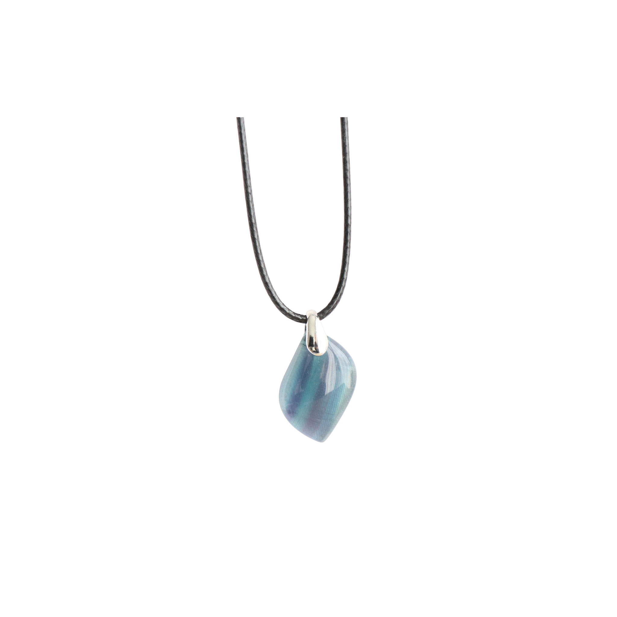 Pendentif Fluorine Fluorite – Collier Pierre Clarté Mentale & Harmonie