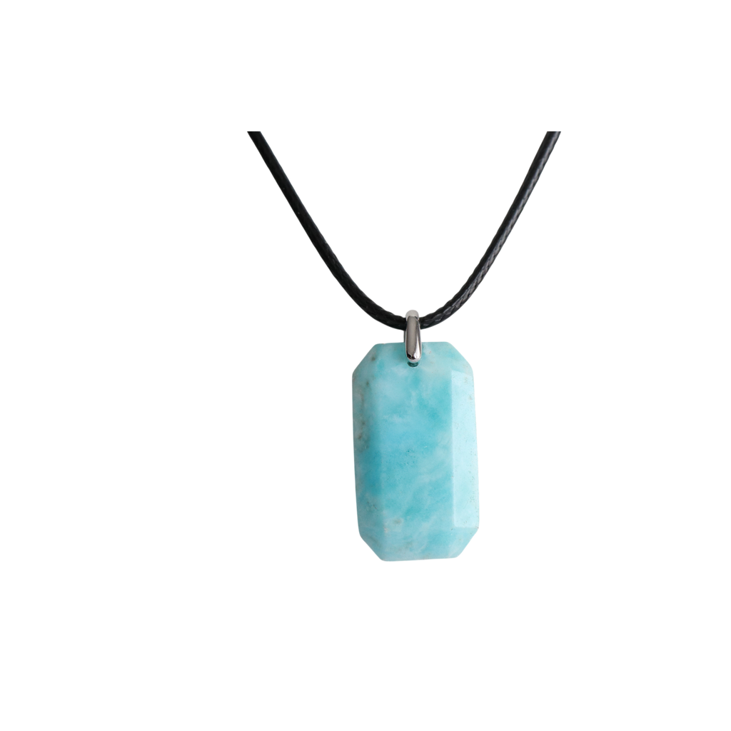 Pendentif en Hémimorphite – Élégance Minérale et Douceur Céleste