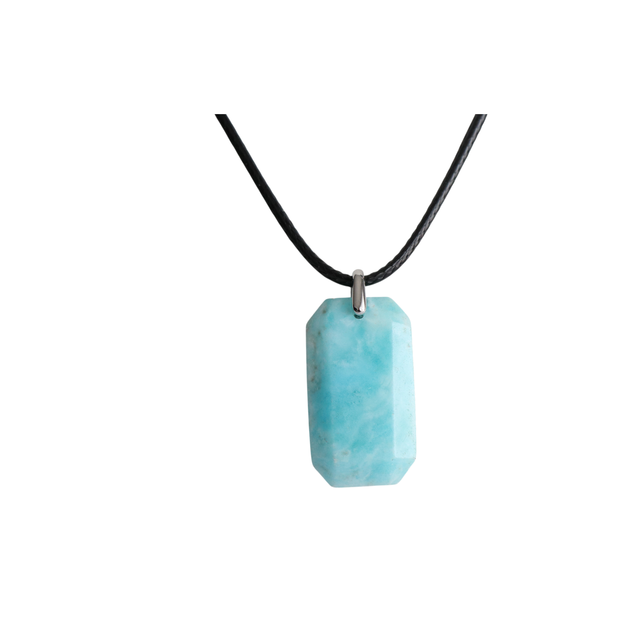 Pendentif en Hémimorphite – Élégance Minérale et Douceur Céleste