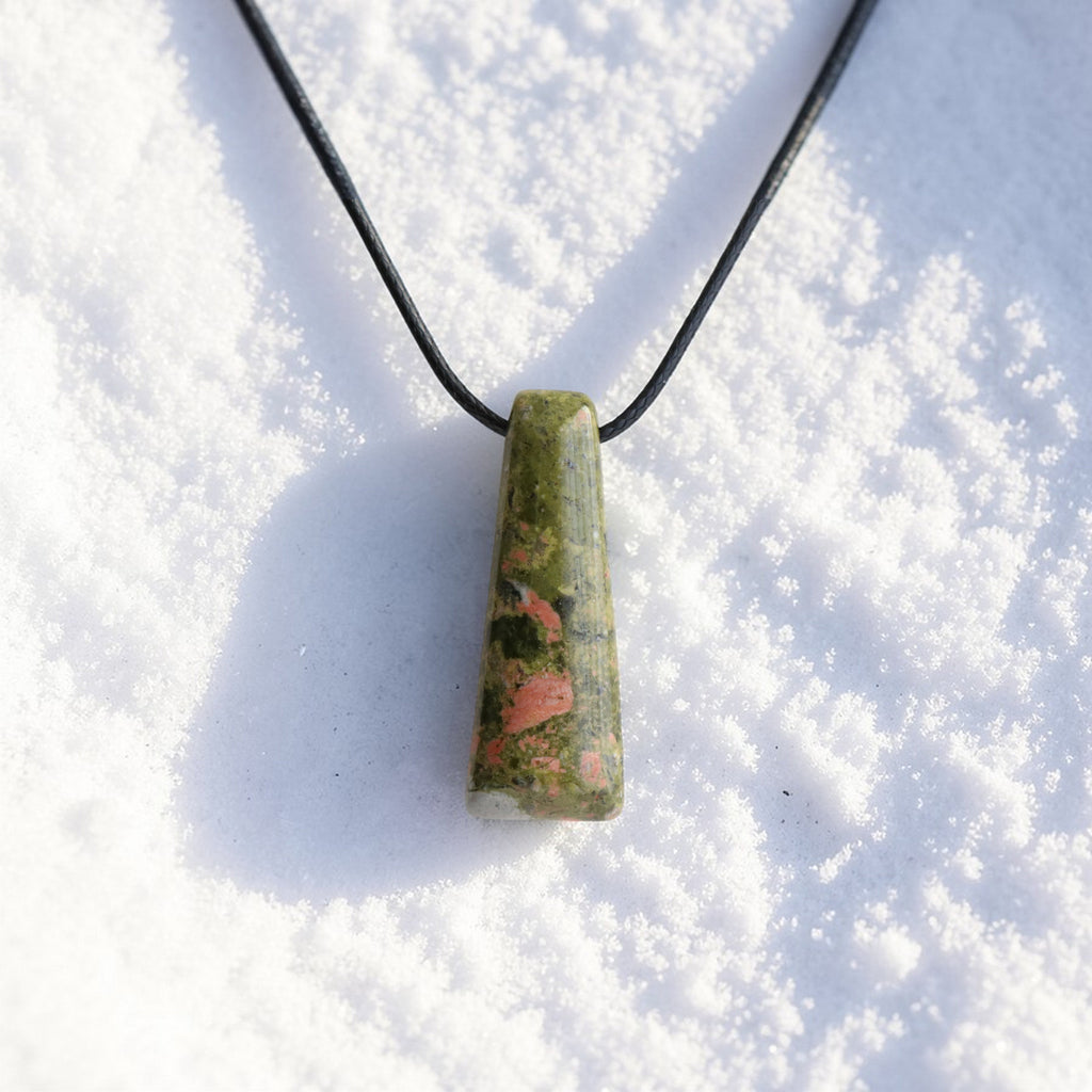 Pendentif Unakite – Pierre d’Harmonie et d’Équilibre
