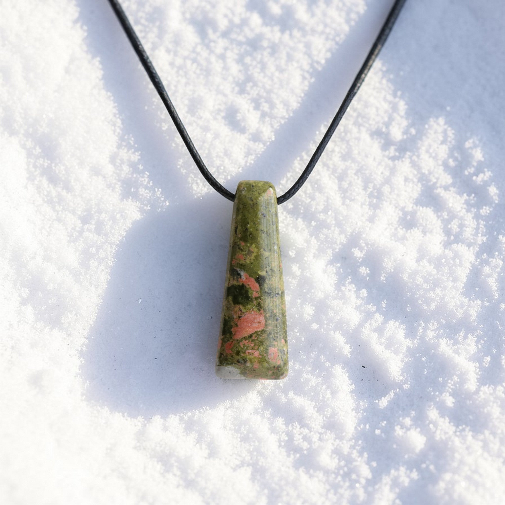 Pendentif Unakite – Pierre d’Harmonie et d’Équilibre