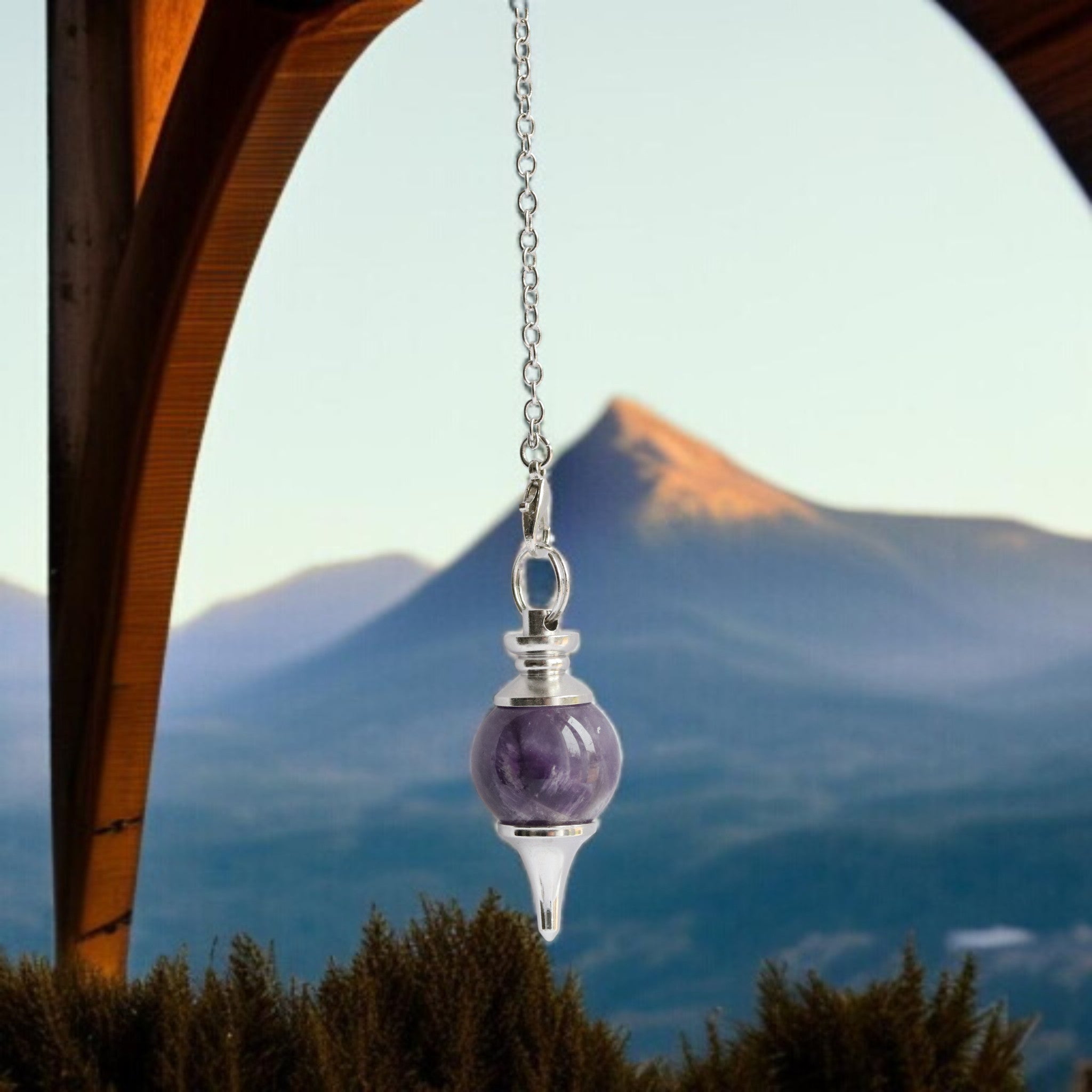 Pendule Séphoroton Améthyste – Pendule Divinatoire Pierre Protection Spiritualité