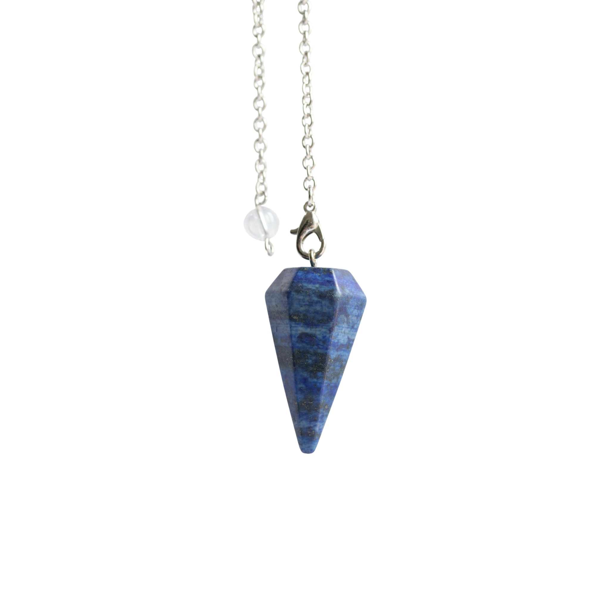 Pendule Hexagonal en Lapis-Lazuli – Pendule divinatoire Radiesthésie